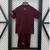 Manchester City FC 2024/25 Away Kids Apparel Replica Custom Jerseys Youth uniforms - Red