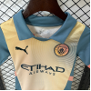 Manchester City FC 2024/25 Away Kids Apparel Replica Custom Jerseys Youth uniforms - Color
