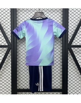 Arsenal FC 2024/25 Away Kids Apparel Replica Custom Jerseys Youth uniforms - Blue