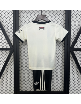 Manchester United FC 2024/25 Away Kids Apparel Replica Custom Jerseys Youth uniforms - White