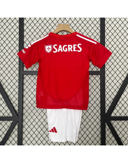 Benfica FC 2024/25 Home Kids Apparel Replica Custom Jerseys Youth uniforms - Red