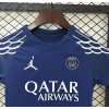 PSG FC 2024/25 Away Kids Apparel Replica Custom Jerseys Youth uniforms - Blue