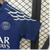 PSG FC 2024/25 Away Kids Apparel Replica Custom Jerseys Youth uniforms - Blue
