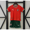Portugal Football Nation 2024/25 Home Kids Apparel Replica Custom Jerseys Youth uniforms - Red