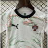 Portugal Football Nation 2024/25 Away Kids Apparel Replica Custom Jerseys Youth uniforms - White