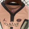 PSG FC 2024/25 Away Kids Apparel Replica Custom Jerseys Youth uniforms - Pink