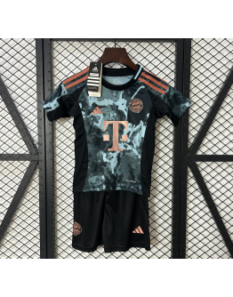 Bayern Munich FC 2024/25 Away Kids Apparel Replica Custom Jerseys Youth uniforms - Grey