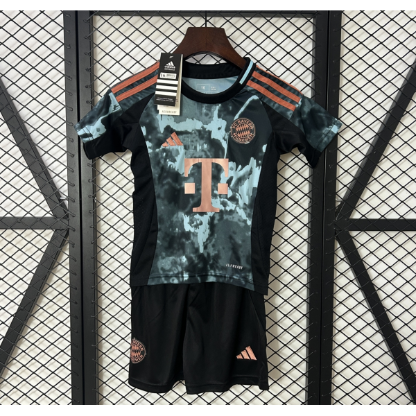Bayern Munich FC 2024/25 Away Kids Apparel Replica Custom Jerseys Youth uniforms - Grey