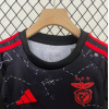 Benfica FC 2024/25 Away Kids Apparel Replica Custom Jerseys Youth uniforms - Black