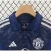 Manchester United FC 2024/25 Away Kids Apparel Replica Custom Jerseys Youth uniforms - Blue