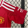 Manchester United FC 2024/25 Home Kids Apparel Replica Custom Jerseys Youth uniforms - Red