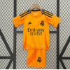 Real Madrid FC 2024/25 Away Kids Apparel Replica Custom Jerseys Youth uniforms - Orange