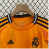 Real Madrid FC 2024/25 Away Kids Apparel Replica Custom Jerseys Youth uniforms - Orange