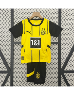 Dortmund FC 2024/25 Home Kids Apparel Replica Custom Jerseys Youth uniforms - Yellow