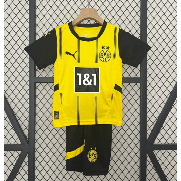 Dortmund FC 2024/25 Home Kids Apparel Replica Custom Jerseys Youth uniforms - Yellow