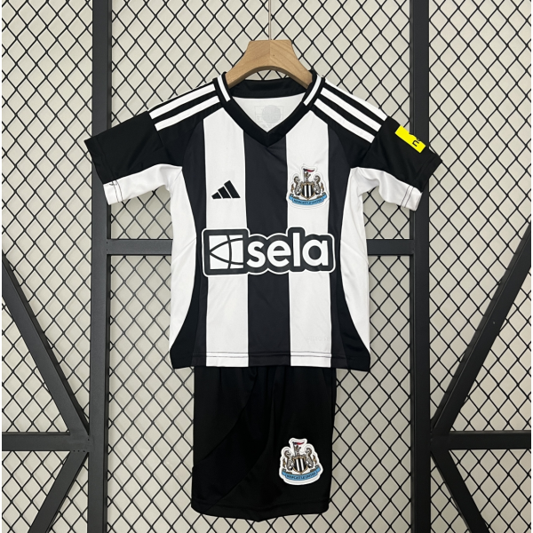 Newcastle United FC 2024/25 Home Kids Apparel Replica Custom Jerseys Youth uniforms - White