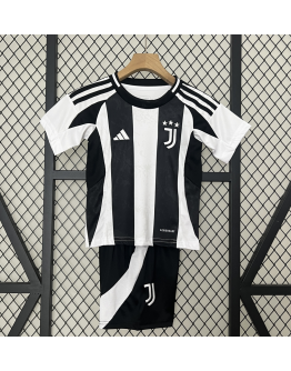 Juventus FC 2024/25 Home Kids Apparel Replica Custom Jerseys Youth uniforms - White