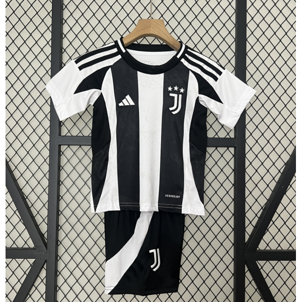 Juventus FC 2024/25 Home Kids Apparel Replica Custom Jerseys Youth uniforms - White