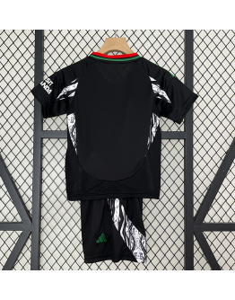 Arsenal FC 2024/25 Away Kids Apparel Replica Custom Jerseys Youth uniforms - Black