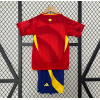 Spain 2024/25 Home Kids Apparel Replica Custom Jerseys Youth uniforms - Red