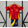 Spain 2024/25 Home Kids Apparel Replica Custom Jerseys Youth uniforms - Red