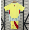 Spain 2024/25 Away Kids Apparel Replica Custom Jerseys Youth uniforms - Yellow