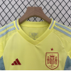 Spain 2024/25 Away Kids Apparel Replica Custom Jerseys Youth uniforms - Yellow