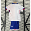 France 2024/25 Away Kids Apparel Replica Custom Jerseys Youth uniforms - White