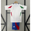 Italy 2024/25 Away Kids Apparel Replica Custom Jerseys Youth uniforms - White