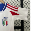 Italy 2024/25 Away Kids Apparel Replica Custom Jerseys Youth uniforms - White
