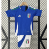 Italy 2024/25 Home Kids Apparel Replica Custom Jerseys Youth uniforms - Blue