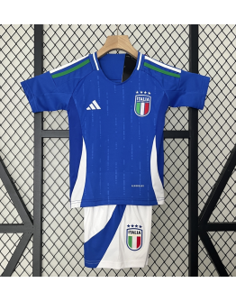 Italy 2024/25 Home Kids Apparel Replica Custom Jerseys Youth uniforms - Blue