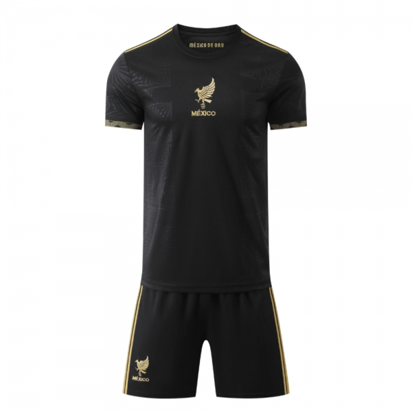 Mexico Special Version 2025/26 Kids Apparel Replica Custom Jerseys Youth uniforms - Black