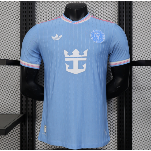 Inter Miami FC 2025/26 Away Replica Custom Jersey Messi jerseys- Blue