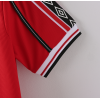 Manchester United FC 98/99 Home Adult Short Sleeve Retro Jerseys-Red