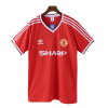 Manchester United FC 83/84 Adult Short Sleeve Retro Jerseys-Red