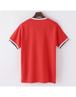 Manchester United FC 83/84 Adult Short Sleeve Retro Jerseys-Red