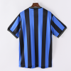 Inter Milan FC 09/10 Adult Short Sleeve Retro Jerseys for Football Fans-Blue