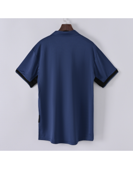 Inter Milan FC 98/99 Away Adult Short Sleeve Retro Jerseys for Football Fans-Blue