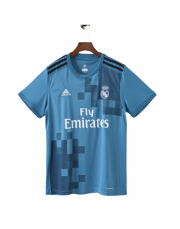 Real Madrid FC 17/18 Away Retro Jerseys for Football Fans-Green