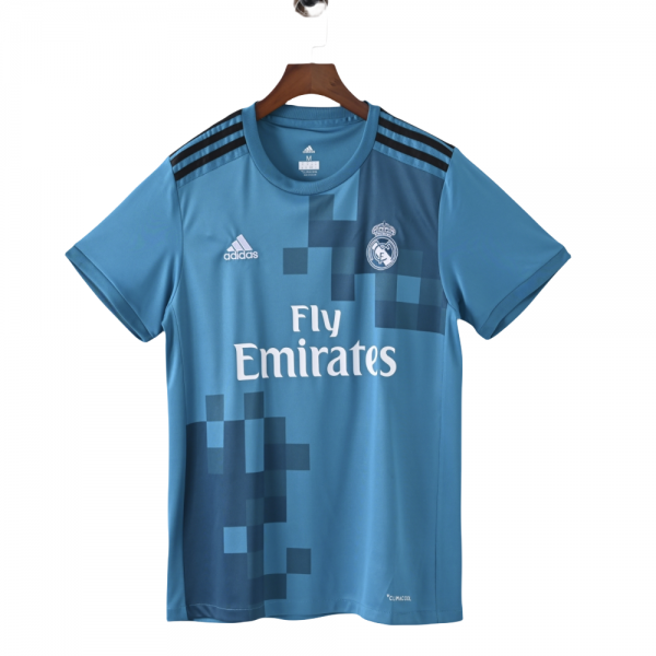 Real Madrid FC 17/18 Away Retro Jerseys for Football Fans-Green