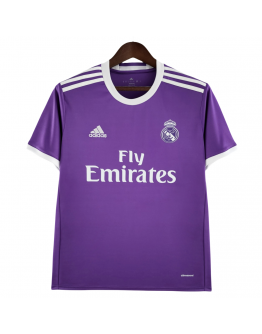 Real Madrid FC 16/17 Away Retro Jerseys for Football Fans-Purple