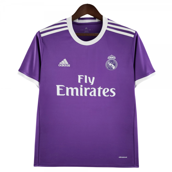 Real Madrid FC 16/17 Away Retro Jerseys for Football Fans-Purple