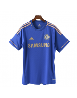 Chelsea FC 2012/2013 Home Adult Short Sleeve Retro Jerseys for Football Fans-Blue