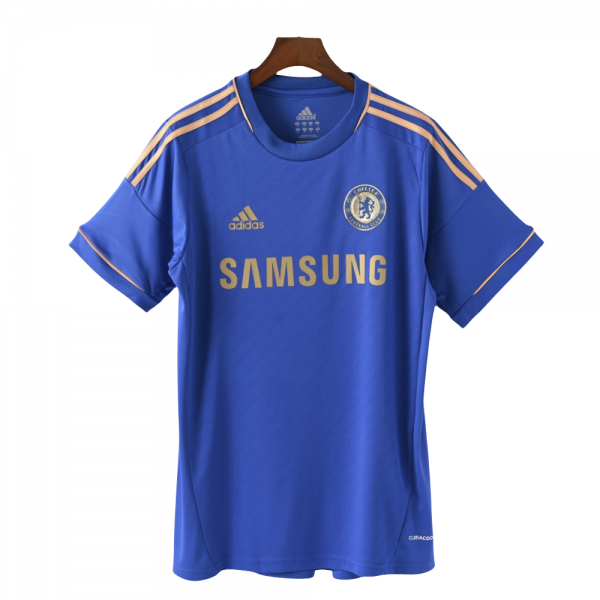 Chelsea FC 2012/2013 Home Adult Short Sleeve Retro Jerseys for Football Fans-Blue