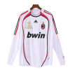 AC Milan FC 06/07 Away Long Sleeve Adult Short Sleeve Retro Jerseys for Football Fans-White