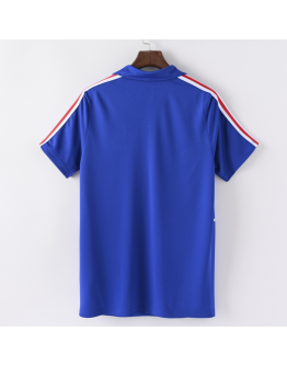 France International Soccer Team 95/96 Home Short Sleeve Retro Jerseys for Football Fans-Blue