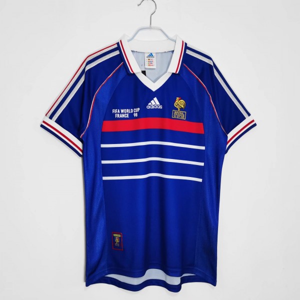 France International Soccer Team Vintage Sport Jerseys Adult Short Sleeve Retro Jerseys