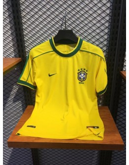 Brazil International Soccer Team Vintage Sport Jerseys Adult Short Sleeve Retro Jerseys