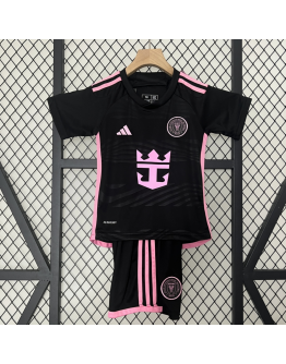 Miami FC 2024/25 Away Kids Apparel Replica Custom Jerseys Youth uniforms - Black